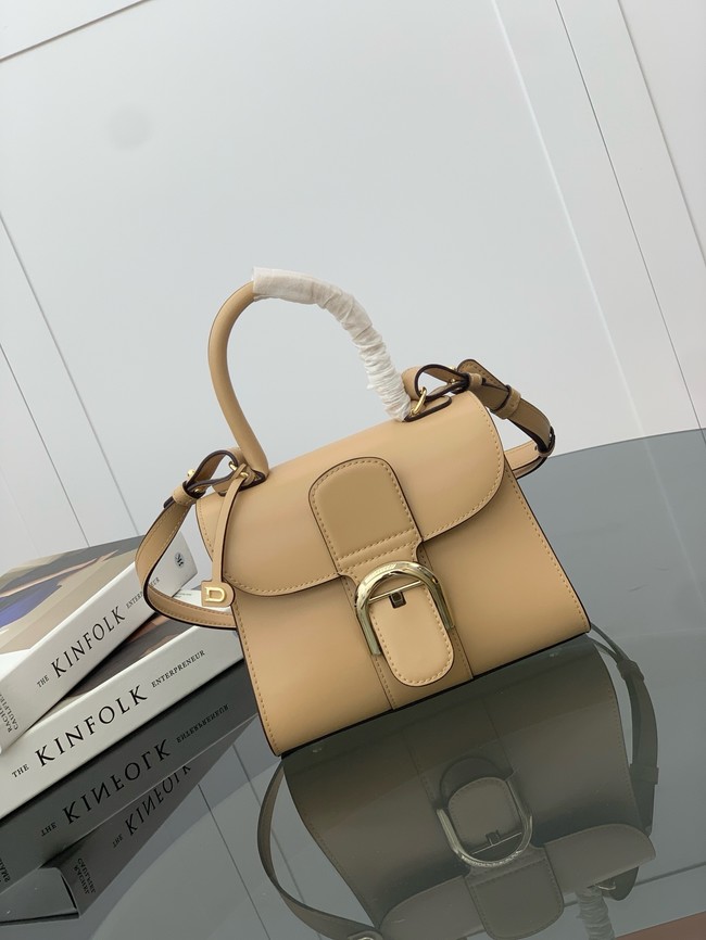 Delvaux Calfskin Leather Tote Bag 17856 Apricot