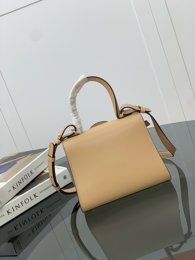 Delvaux Calfskin Leather Tote Bag 17856 Apricot