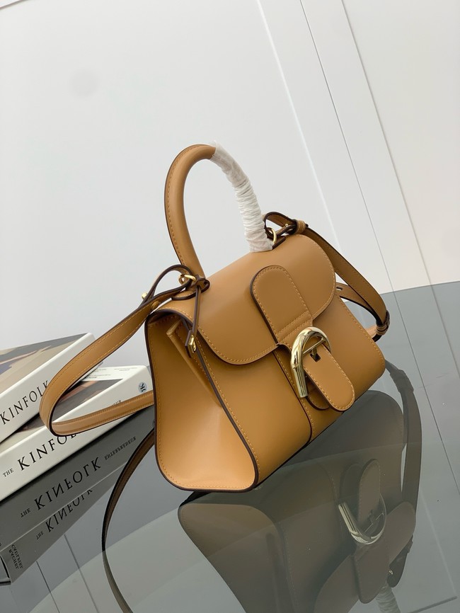 Delvaux Calfskin Leather Tote Bag 17856 Camel