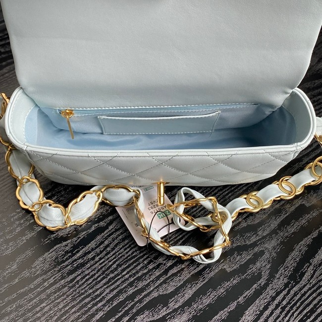 Chanel SMALL FLAP BAG AS5174 light blue