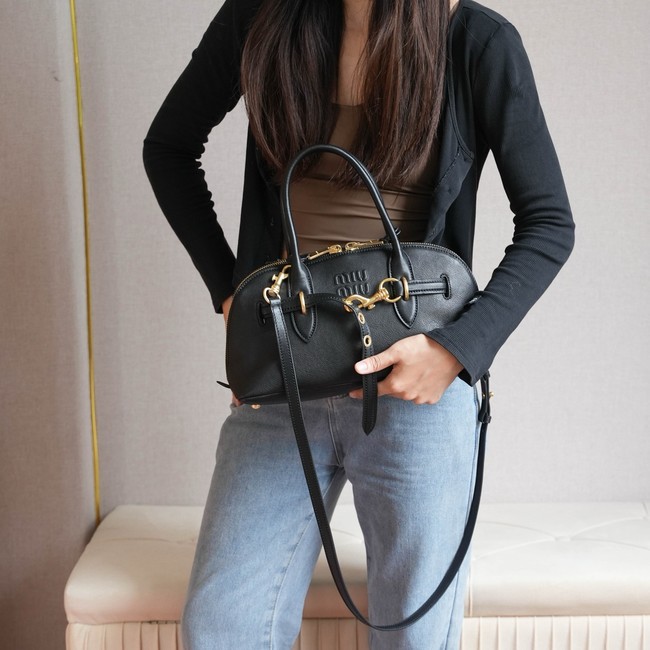 MIU MIU Leather Handle Bag 5BB168 black