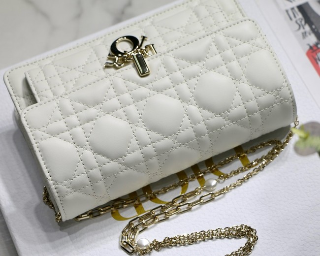 My Dior Mini Bag Cannage Lambskin S3105N white