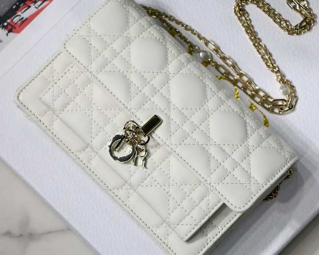 My Dior Mini Bag Cannage Lambskin S3105N white