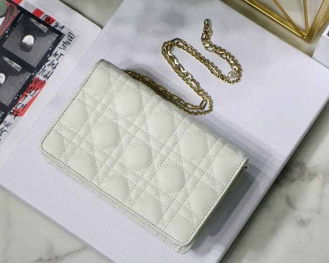 My Dior Mini Bag Cannage Lambskin S3105N white