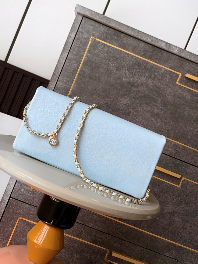 Chanel FLAP BAG AS5182 LIGHT BLUE