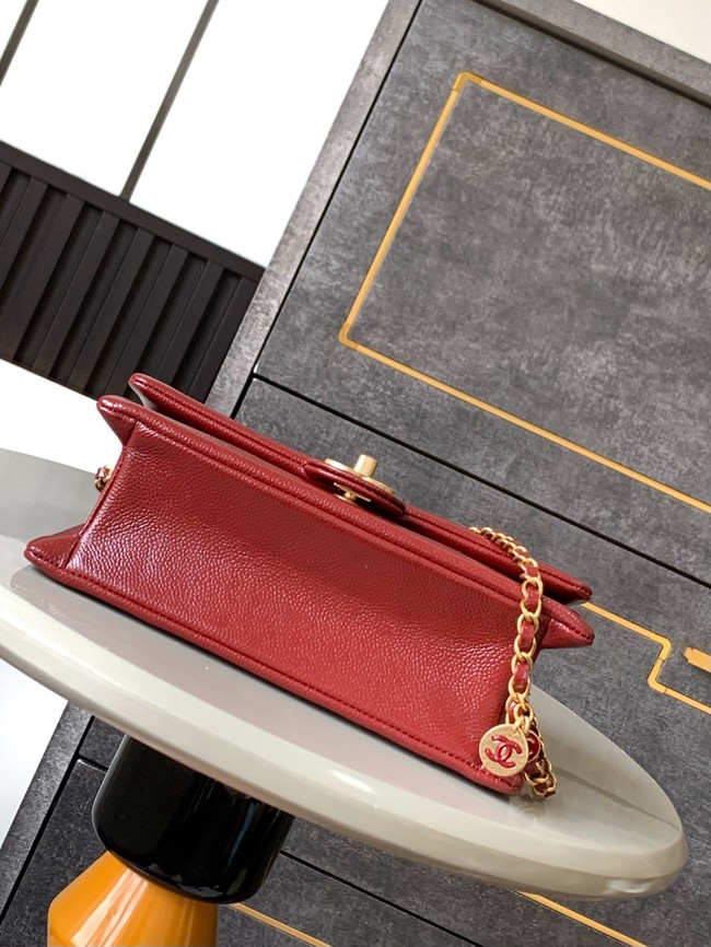 Chanel FLAP BAG AS5186 Burgundy