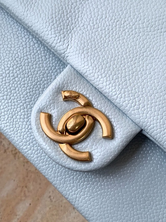 Chanel FLAP BAG AS5186 LIGHT BLUE