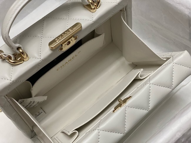 CHANEL SMALL BOX BAG AS5167 white