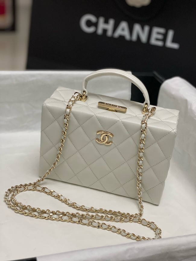 CHANEL SMALL BOX BAG AS5167 white