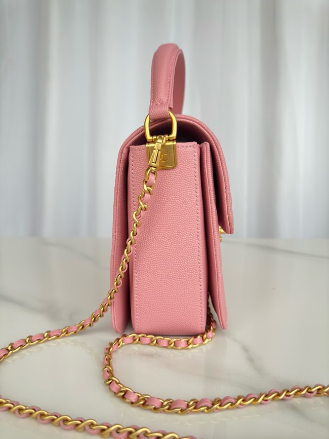 Chanel FLAP BAG WITH TOP HANDLE AS5166 pink