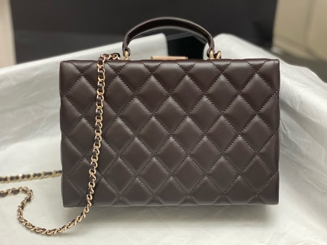 CHANEL BOX BAG AS5168 Dark Brown