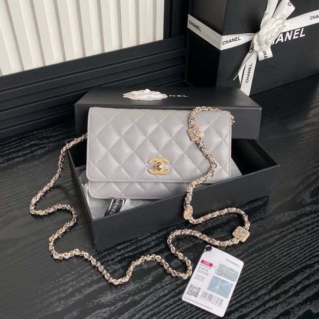 Chanel WALLET ON CHAIN AP4299 gray