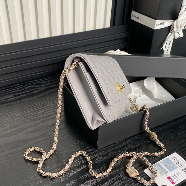 Chanel WALLET ON CHAIN AP4299 gray