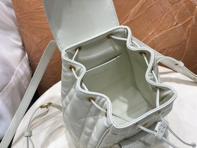 DIOR Medium Dior Caro Backpack M6302UN white