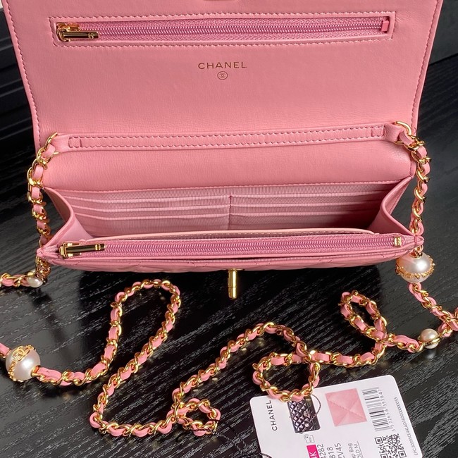 Chanel WALLET ON CHAIN AP4282 pink