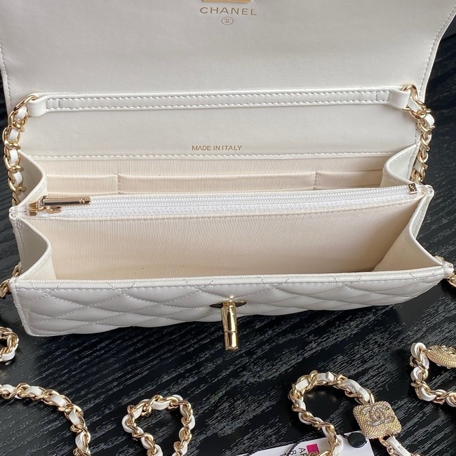 Chanel WALLET ON CHAIN AP4300 white