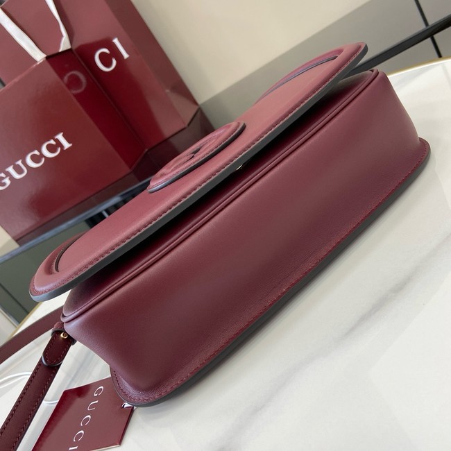 GUCCI BLONDIE SMALL TOP HANDLE BAG 815714 Rosso Ancora red