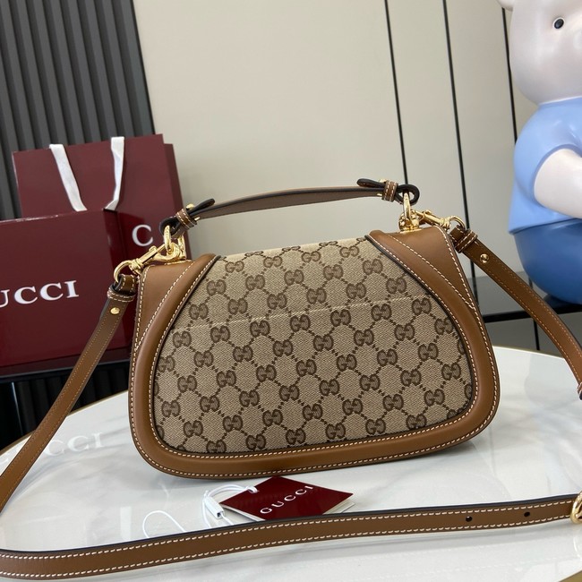 GUCCI BLONDIE SMALL TOP HANDLE BAG GG canvas 815714 Brown