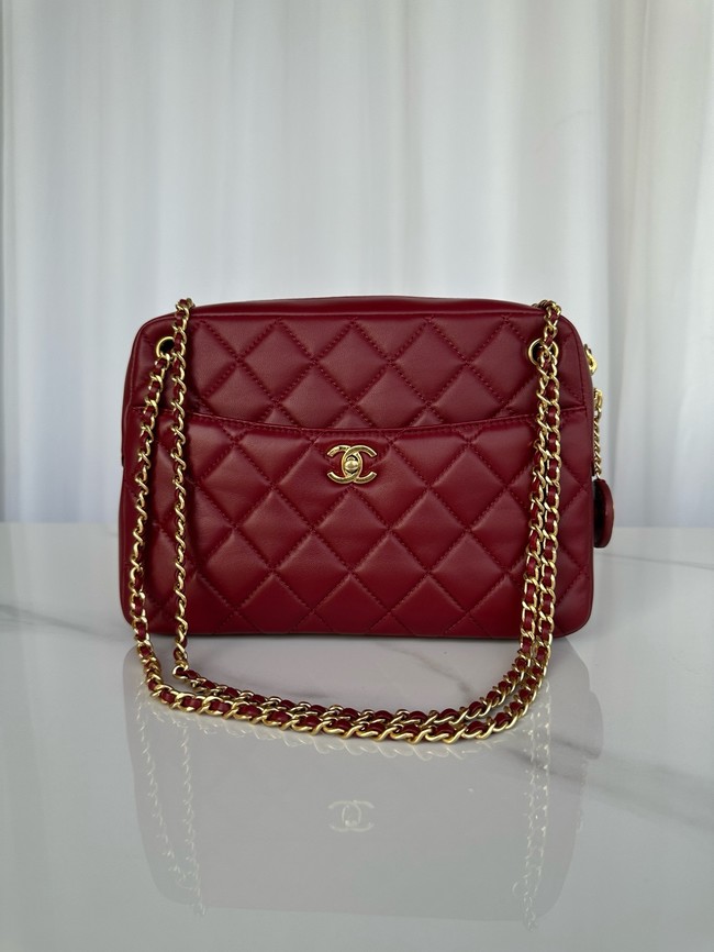 Chanel CAMERA CASE AS5187 Burgundy