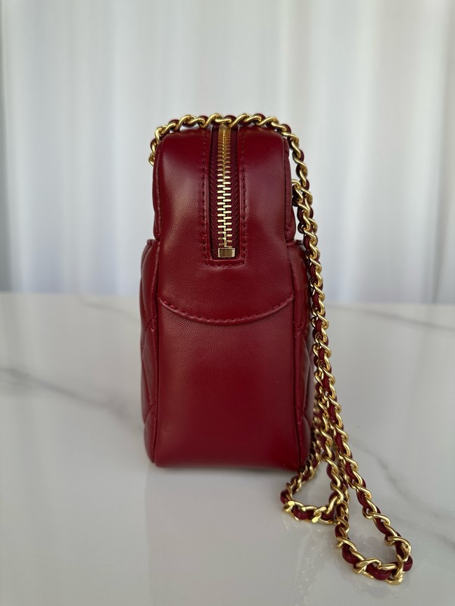 Chanel CAMERA CASE AS5187 Burgundy