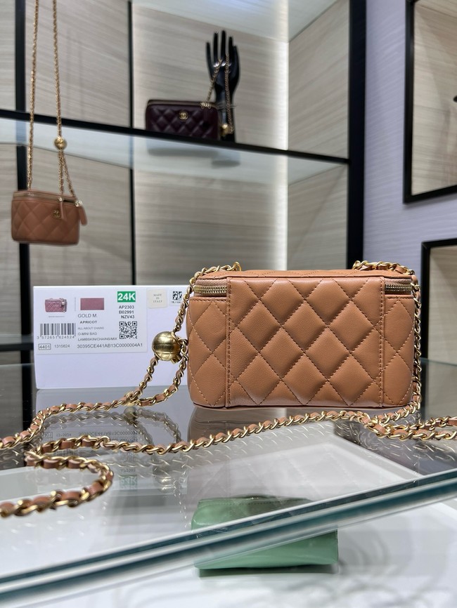 Chanel CLUTCH WITH CHAIN AP2303 Camel