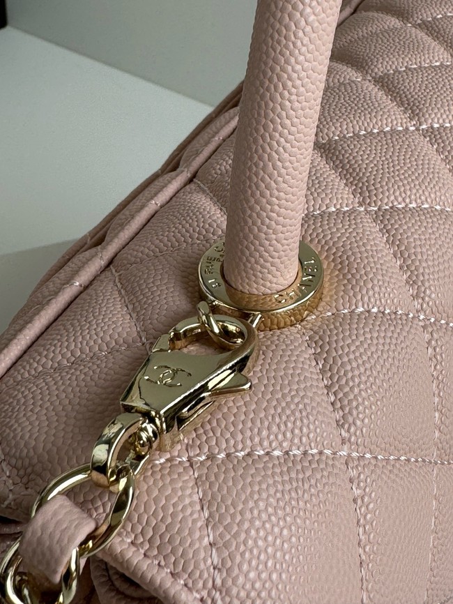 Chanel LARGE FLAP BAG WITH TOP HANDLE A92991 pink