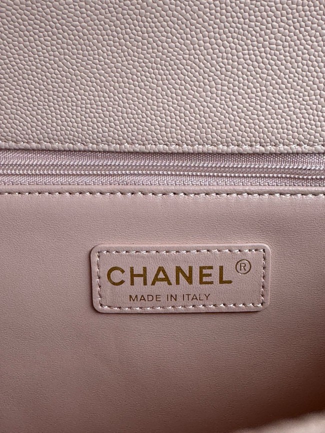 Chanel LARGE FLAP BAG WITH TOP HANDLE A92991 pink