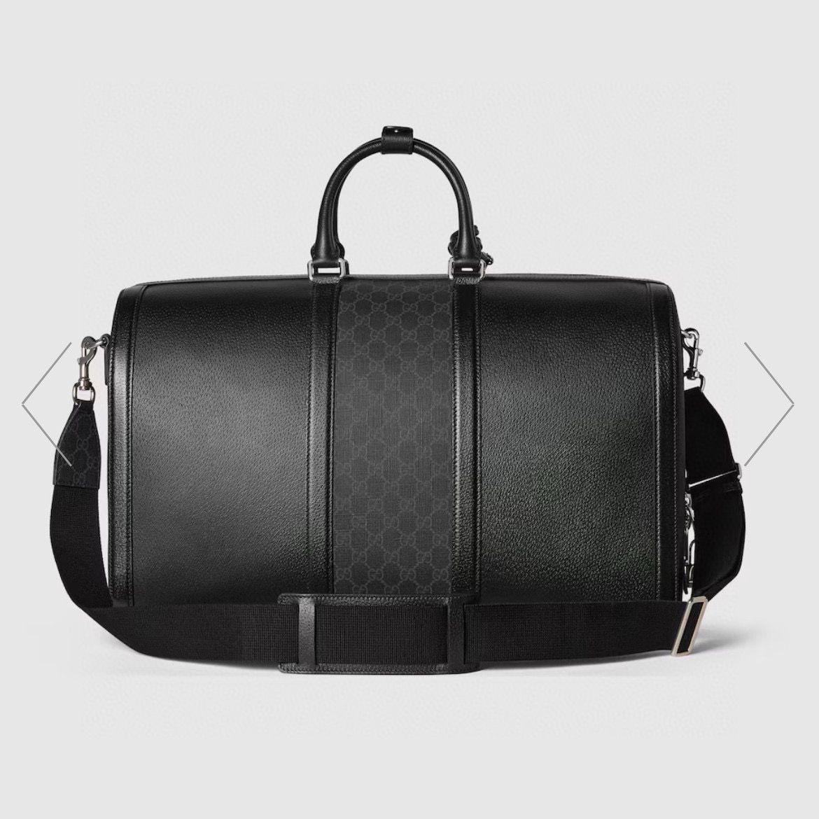 Gucci Original Leather GG Supreme Travel Bag 795457 Black