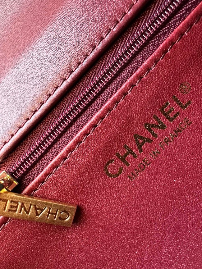 Chanel FLAP BAG AS5225 Burgundy