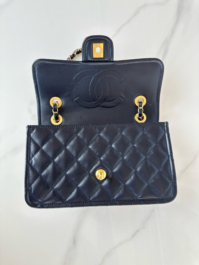 Chanel FLAP BAG AS5225 Navy Blue