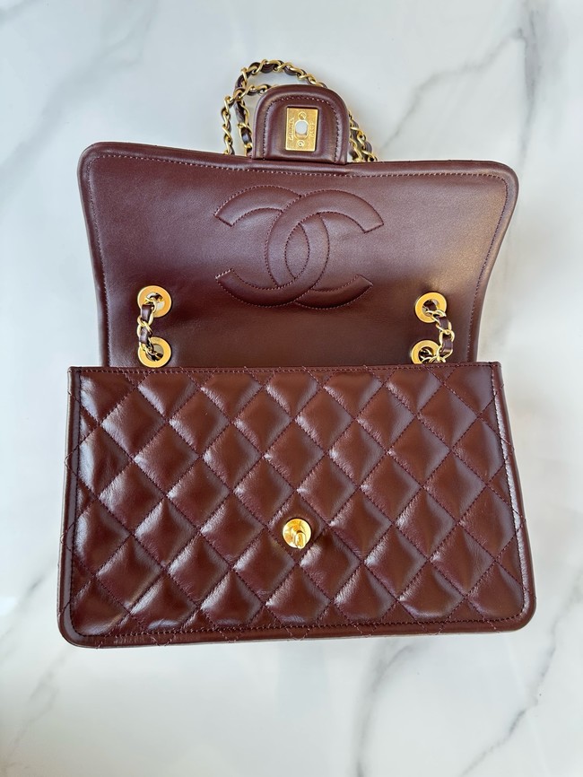 Chanel LARGE FLAP BAG AS5145 Dark Brown