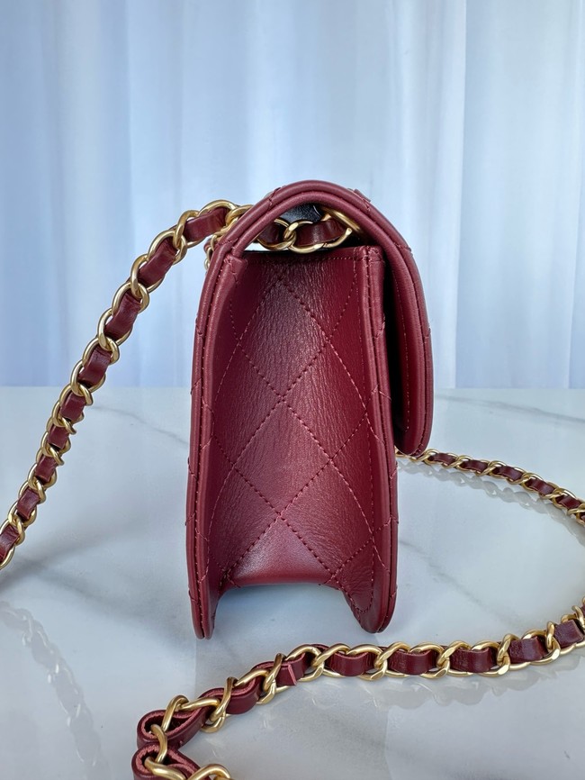 Chanel MINI CLASSIC HANDBAG AS5226 Burgundy