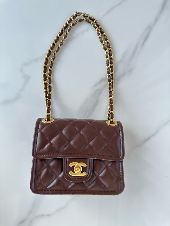 Chanel MINI CLASSIC HANDBAG AS5226 Dark Brown