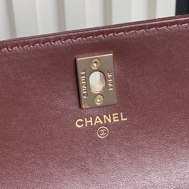 Chanel CLUTCH WITH CHAIN AP4293 Burgundy