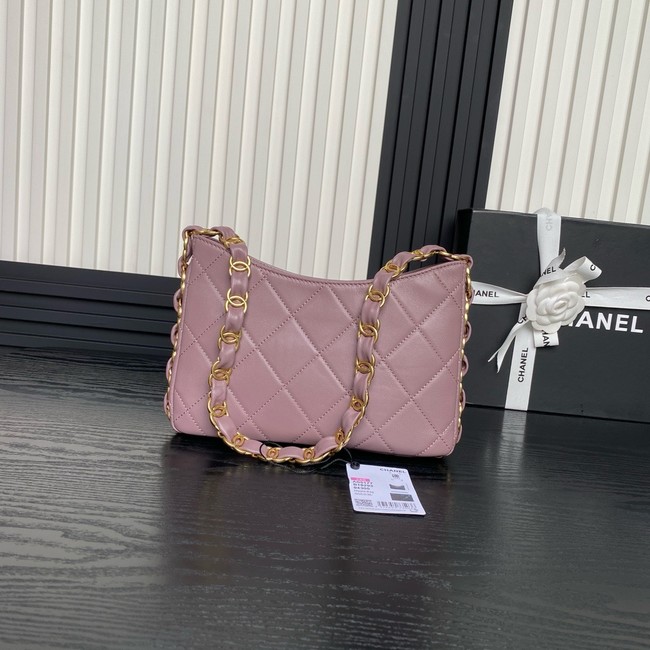 Chanel HOBO HANDBAG AS5177 dark pink