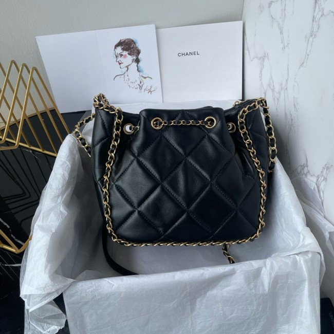 Chanel SMALL BUCKET BAG AS5094 black