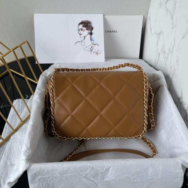 Chanel SMALL FLAP BAG AS5089 BROWN