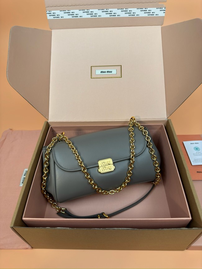 MIU MIU Leather Shoulder Bags 2233 gray