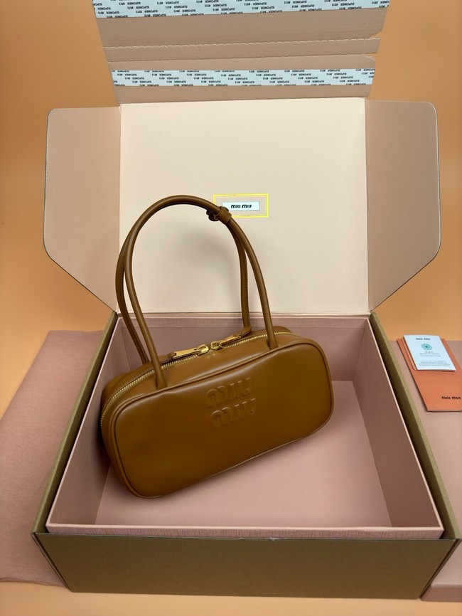 MIU MIU Leather Shoulder Bags 2235 Camel