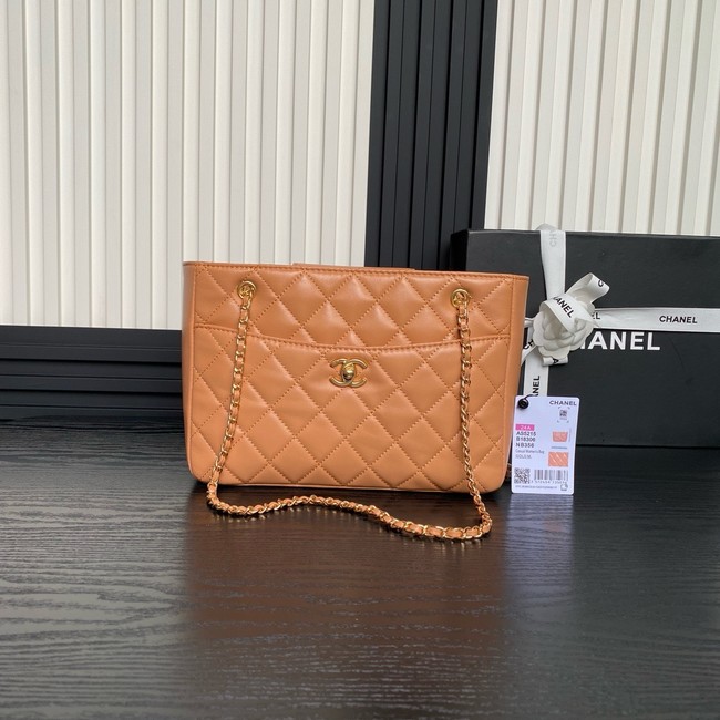 Chanel SMALL SHOPPING BAG AS5215 Camel