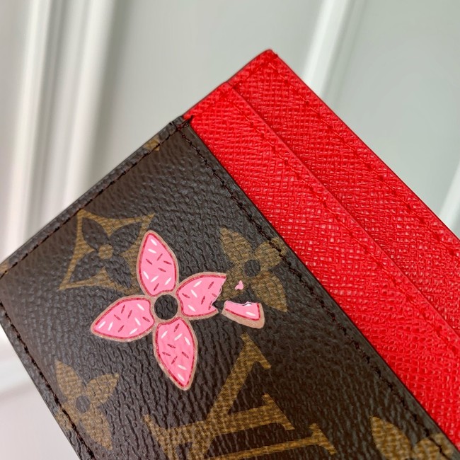 Louis Vuitton Charms Card Holder M12215 Candy Red