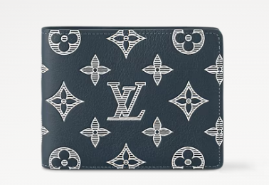 Louis Vuitton Multiple Wallet M83379 Ink Blue&White