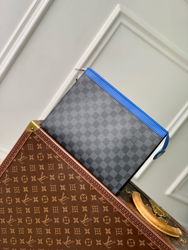 Louis Vuitton Pochette Voyage MM N00088 Indigo Blue