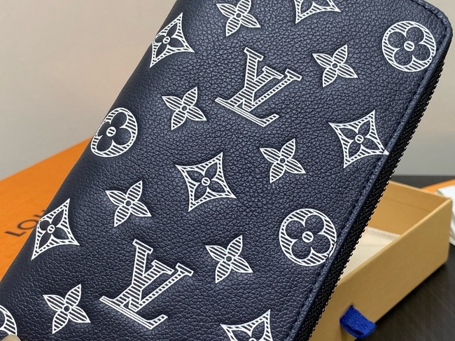 Louis Vuitton Zippy Wallet Vertical M83381 Ink Blue&White