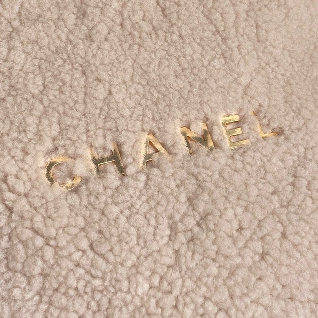 CHANEL 22 HANDBAG wool AS3261 Beige