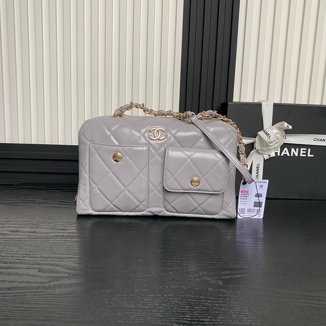 CHANEL CLUTCH WITH CHAIN AS4933 gray