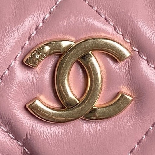 CHANEL CLUTCH WITH CHAIN AS4933 pink