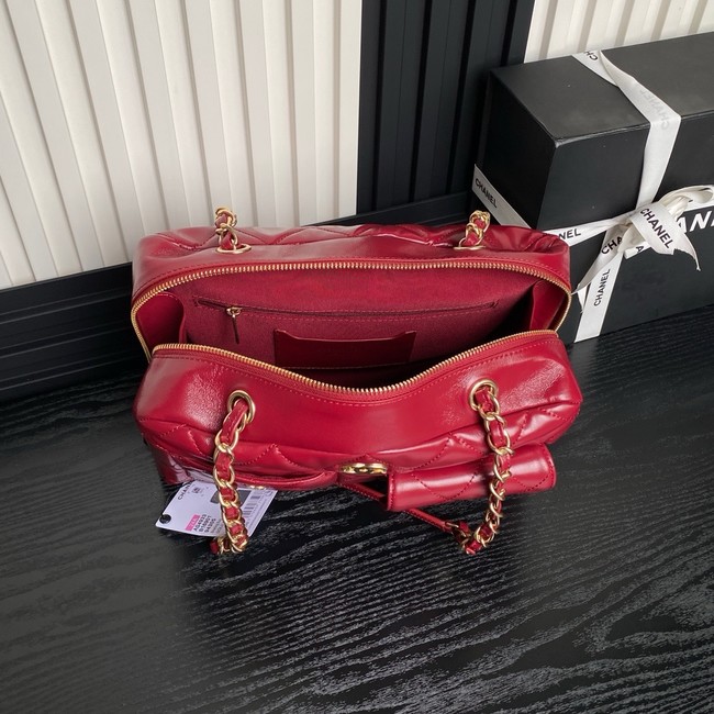 CHANEL CLUTCH WITH CHAIN AS4933 red