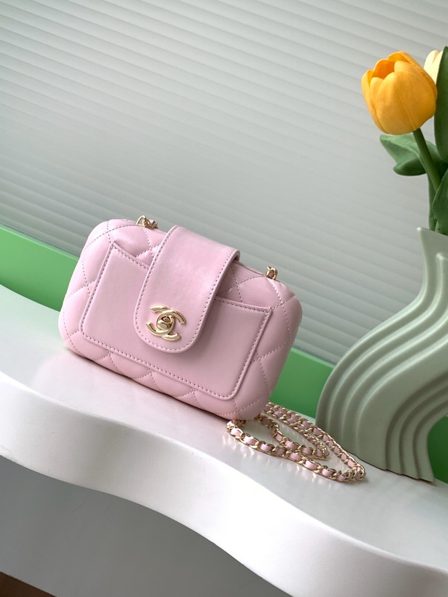 CHANEL MINI CAMERA CASE AS5178 pink