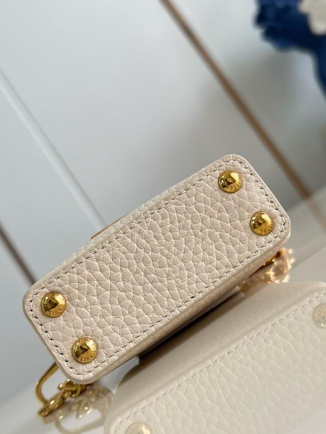 Louis Vuitton Capucines NANO M48865 Cream